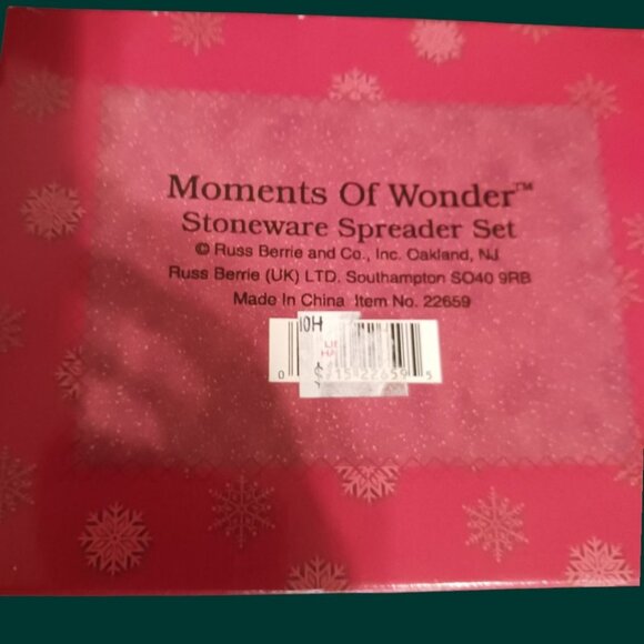 Russ Moments Of Wonder Stoneware Holiday Spreader Set 4-Piece - Picture 5 of 6